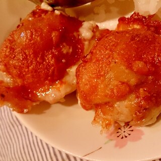 簡単　鶏もも肉のチーズ焼き（ノンフライヤー）